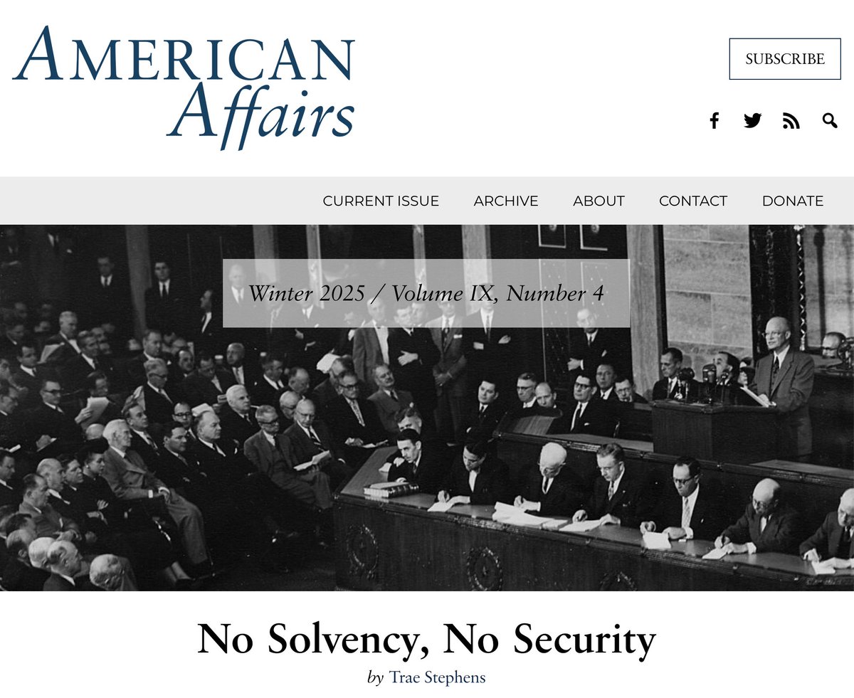 traestephens's tweet image. I grew up in Ohio where, for generations, my family worked for GM, Ford, NCR, Fujitec, and Frigidaire.  

We forgot that our ability to build is our greatest deterrent.  

It&apos;s time to bring manufacturing back to the Heartland. 🇺🇸

Check out my new essay for American Affairs 👇