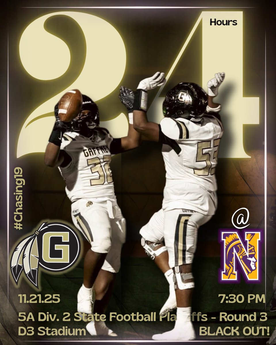 GaffneyFootball's tweet image. #Chasing19