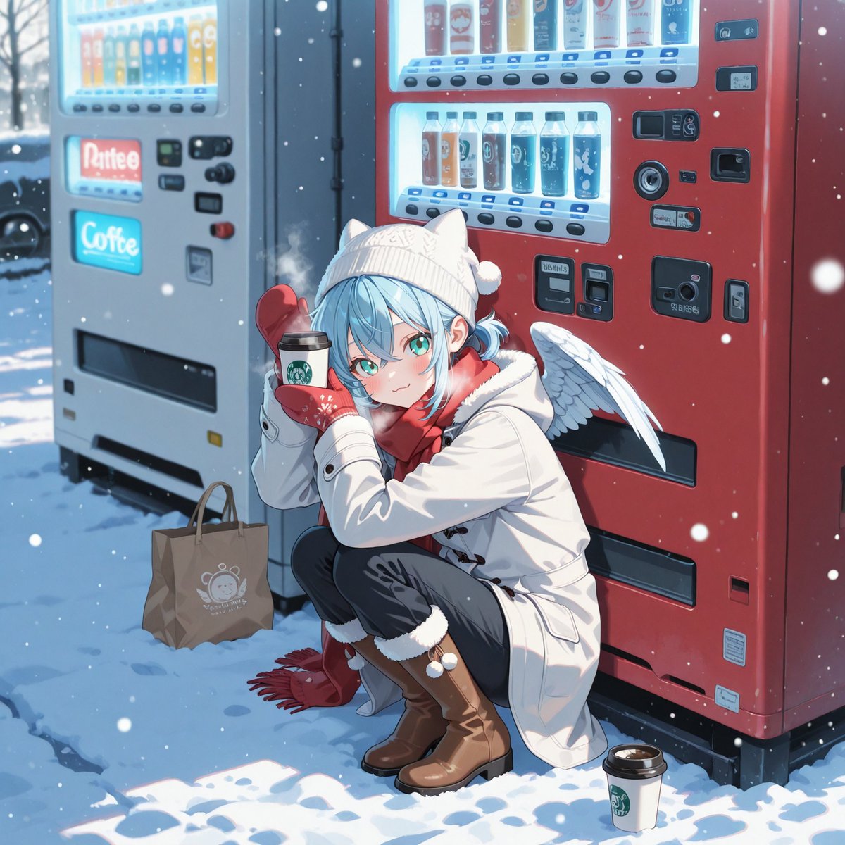 c02680900's tweet image. みんなおはよう～！☀️ 
朝はホットドリンクでほっこりあったまろうね～☕
体も心もぽかぽか💕
今日もニコニコ元気にスタートっ~✨ 
#AIart