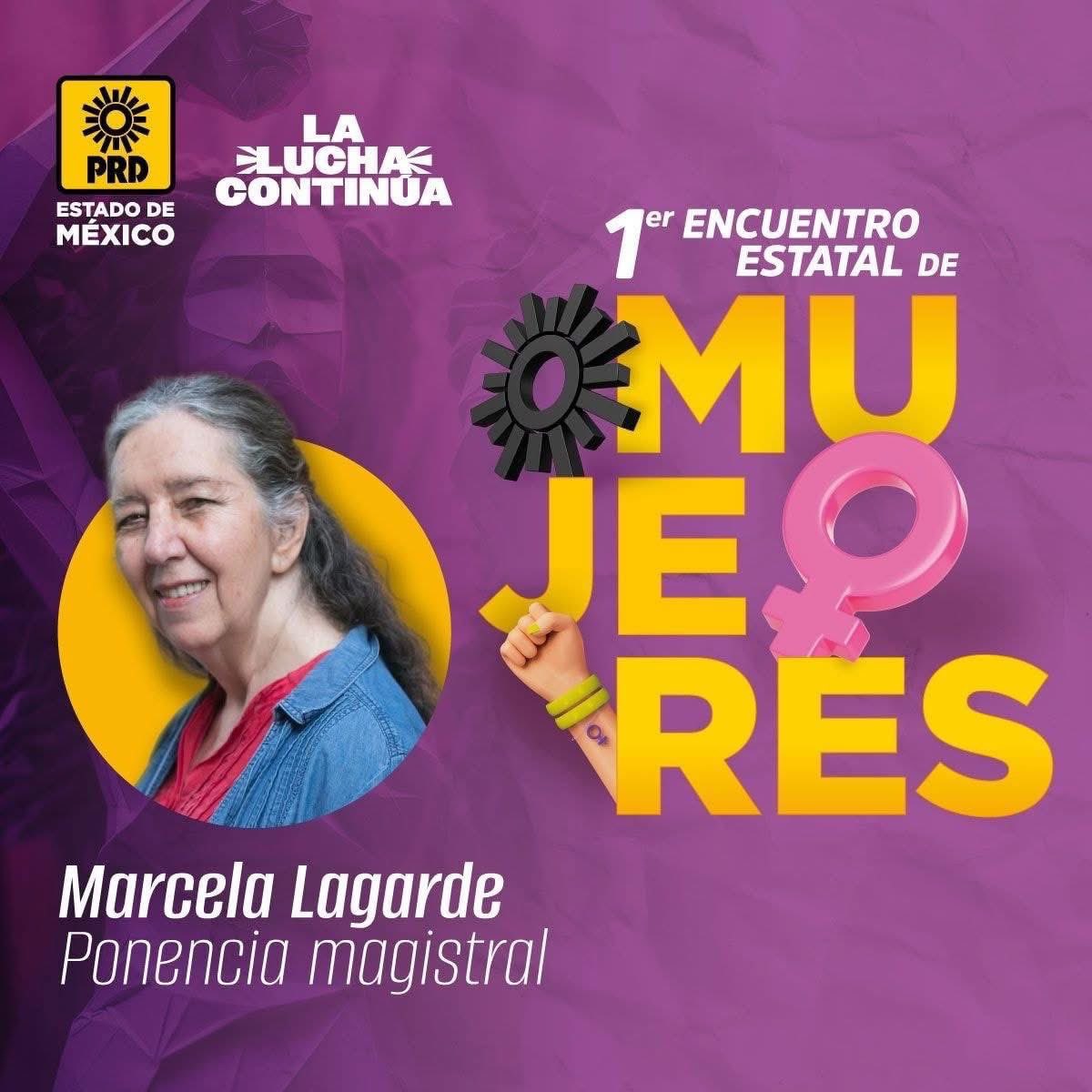 En el 1er Encuentro Estatal de #Mujeres del <a href="/PRDEstado/">PRDEDOMEX-Oficial</a>, tendremos el honor de escuchar a Marcela Lagarde, referente nacional e internacional del feminismo, en una ponencia magistral que nos invita a reflexionar y fortalecer la lucha. 

🗓 22 de noviembre
📍<a href="/PRDEstado/">PRDEDOMEX-Oficial</a>