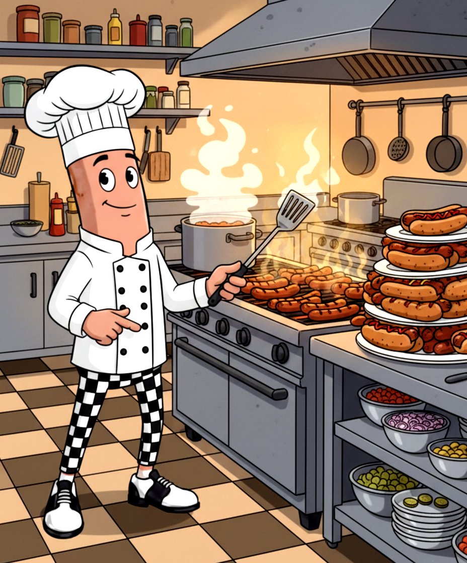 WaywardWeenies's tweet photo. 🍴 LUNCH ALERT 📷Chef Wayward Weenie just fired up the grill and the whole kitchen smells like absolute chaos (the good kind).
Hot dogs stacked to the moon, chili bubblin’, flames dancin’ 📷
#WaywardWeenies #GrillSzn #NFTLunchGang 📷📷
🌭 https://t.co/HcvSNIrPOf