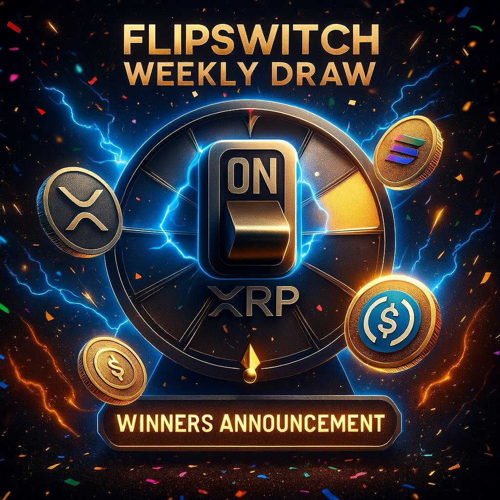 FlipSwitchCoin's tweet image. 🎉 FlipSwitch Weekly Draw – Winners 🎉

This week’s winners are:

⚡ buuulaaan (Mark)
⚡ BMP247 (CS_Mama)

👉 Head over to our official Telegram (t.me/FlipswitchCoin) for:

Condition verification ✅
Choosing your reward (25 $USDC / $XRP / $SOL) 💸

Congrats to the winners 🎊…