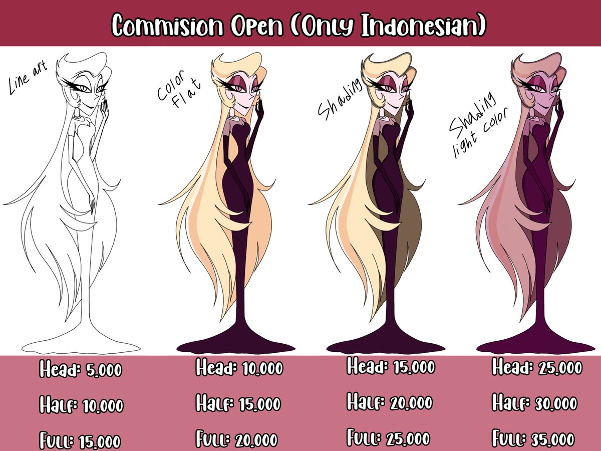 KarinAnisa10's tweet image. Commision Open (But Only In Indonesian) #commisionopen #Commision #commisionindonesia #HazbinHotel #HazbinHotelLilith
