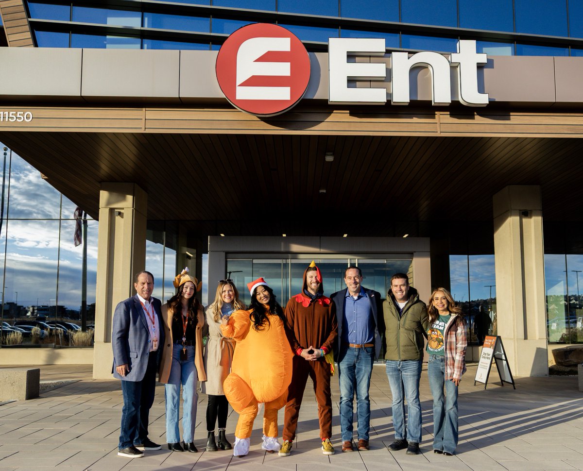 Turkey time at the office! 🦃 

#TeamEnt had an incredible time at this year’s Take a Turkey to Work Day, collecting enough food &amp; funds to donate over 90 turkeys to families in need this Thanksgiving. 🧡 

Thank you <a href="/CareandShareFB/">Care and Share Food Bank</a> &amp; everyone who generously donated!