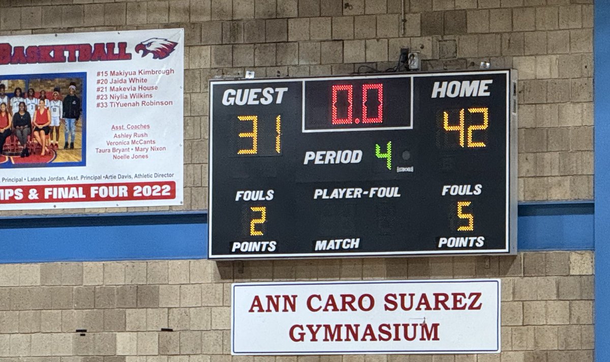 Big come from behind win #LadyEagles 42-31 over #WFHS girls scoring 20 pts 4Q with suffocating D