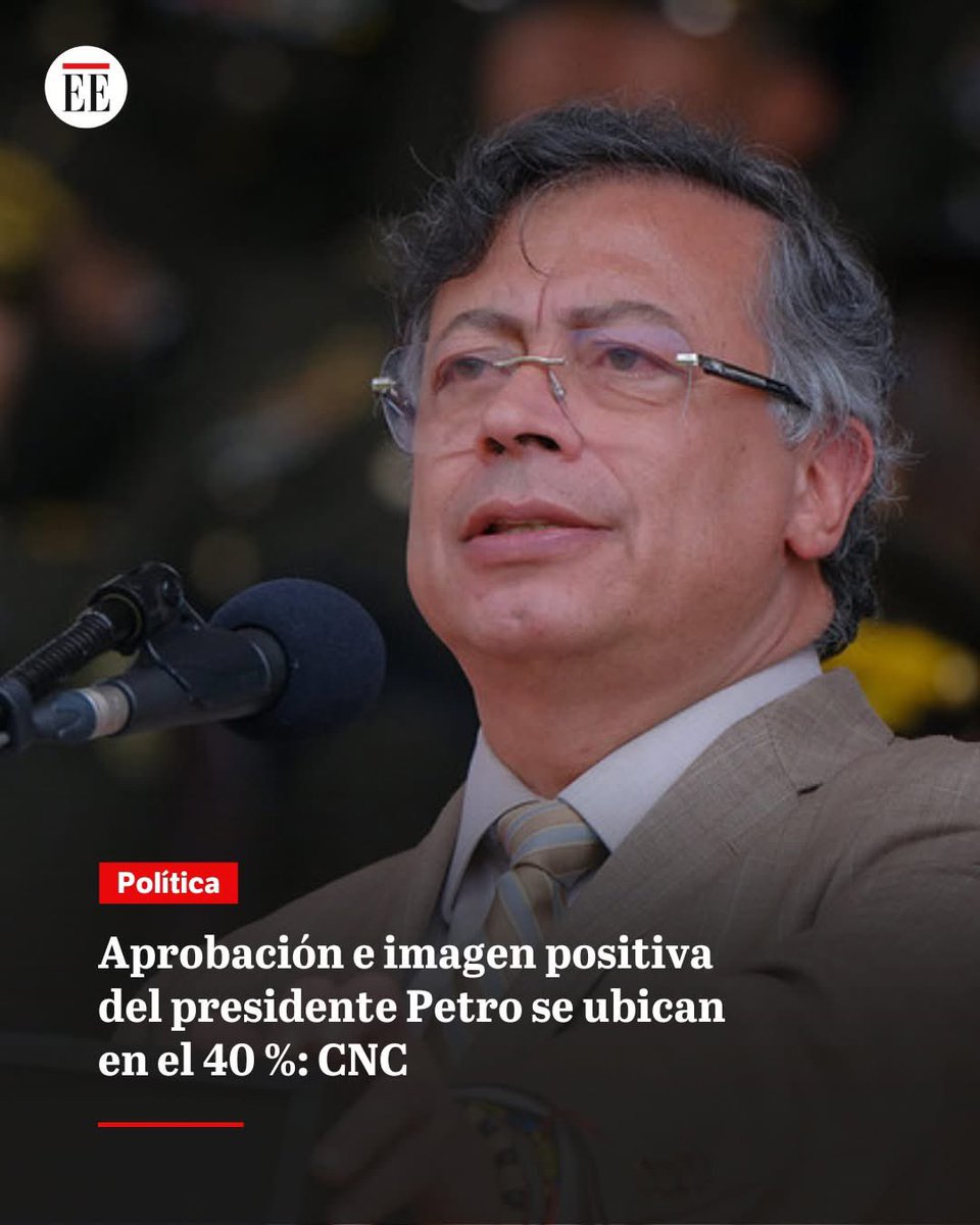 Aprobación e imagen positiva del presidente <a href="/petrogustavo/">Gustavo Petro</a> se ubican en el 40 %: CNC.