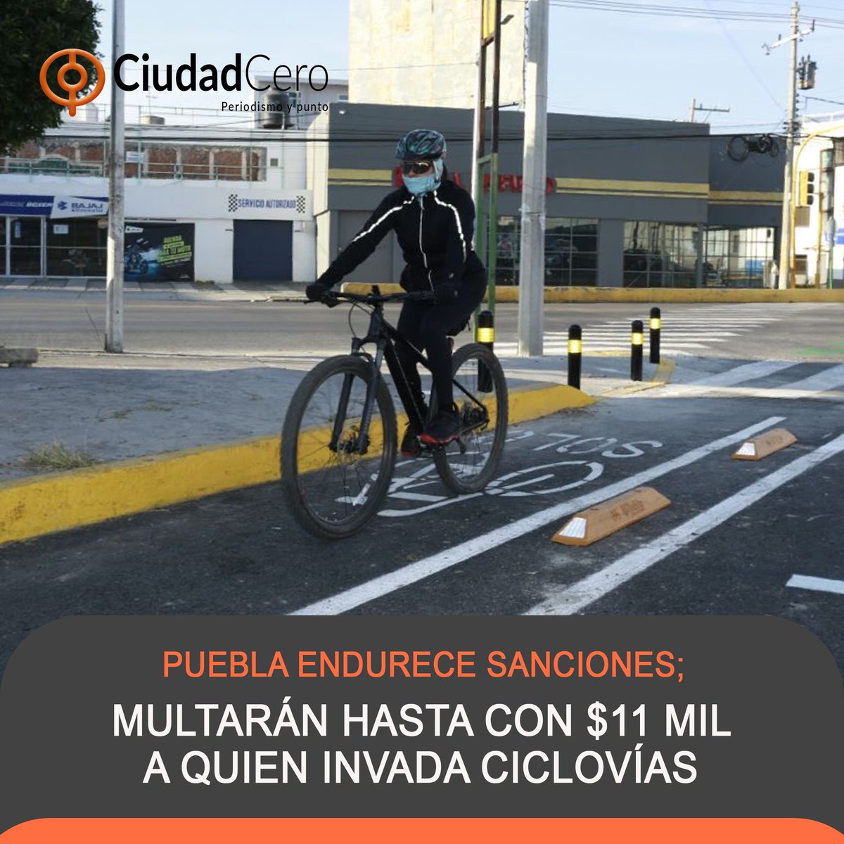 SomosCiudadCero's tweet image. 🚴‍♂️ Invadir ciclovías en Puebla ya cuesta como cometer una falta “de lujo”: hasta $11,314 de multa.
El Cabildo aprobó endurecer sanciones: de 80 a 100 UMAS, un salto brutal frente a los menos de $400 que antes se cobraban.

La propuesta avanzó con 19 votos a favor y 5 en contra.…