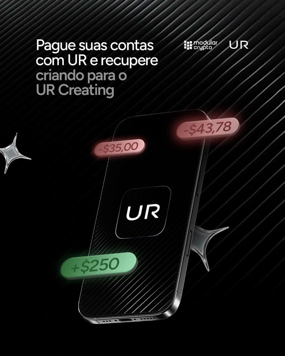 ModularCrypto's tweet photo. Já pensou em pagar os custos da Devconnect com 1 vídeo?

Se você tá em Buenos Aires, dá pra entrar no ranking do UR Creating e concorrer a US$700 gravando um vídeo simples usando o UR App no seu dia a dia.

E mesmo se você não estiver na @EFDevcon, também pode participar.

É só usar o UR no seu cotidiano, do jeito que você já usa qualquer app de pagamento.

Ranking de prêmios:

1º lugar: US$250
2º lugar: US$200
3º lugar: US$150
4º lugar: US$75
5º lugar: US$25

Como gravar o vídeo:

Mostra algo real, tipo pagar café, dividir conta, pegar transporte, usar o cartão físico ou digital, converter dólar no app. Natural, rápido, sem muita produção.

Postou com #URCreating, marcou @ModularCrypto e @UR_global, você já entra no ranking. 

Quanto mais real for o vídeo, mais alto você sobe.

Comece a criar e ganhe com UR 👇