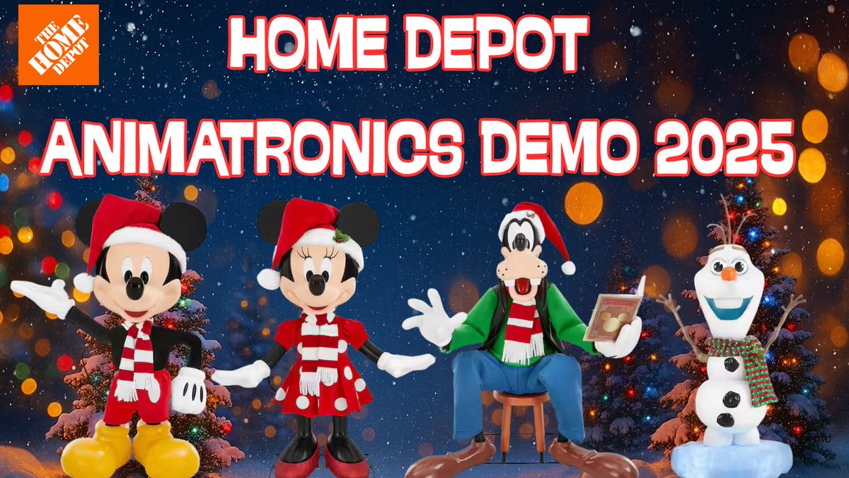 Strongislandni2's tweet image. Let’s demo Home Depot’s Disney Christmas animatronics together:
youtu.be/iIttvo0TjVw?si…
See you there, and don’t forget to like &amp;amp; subscribe if you’re so inclined! Thank you! ❤️
#Christmas #Christmas2025 #disney
