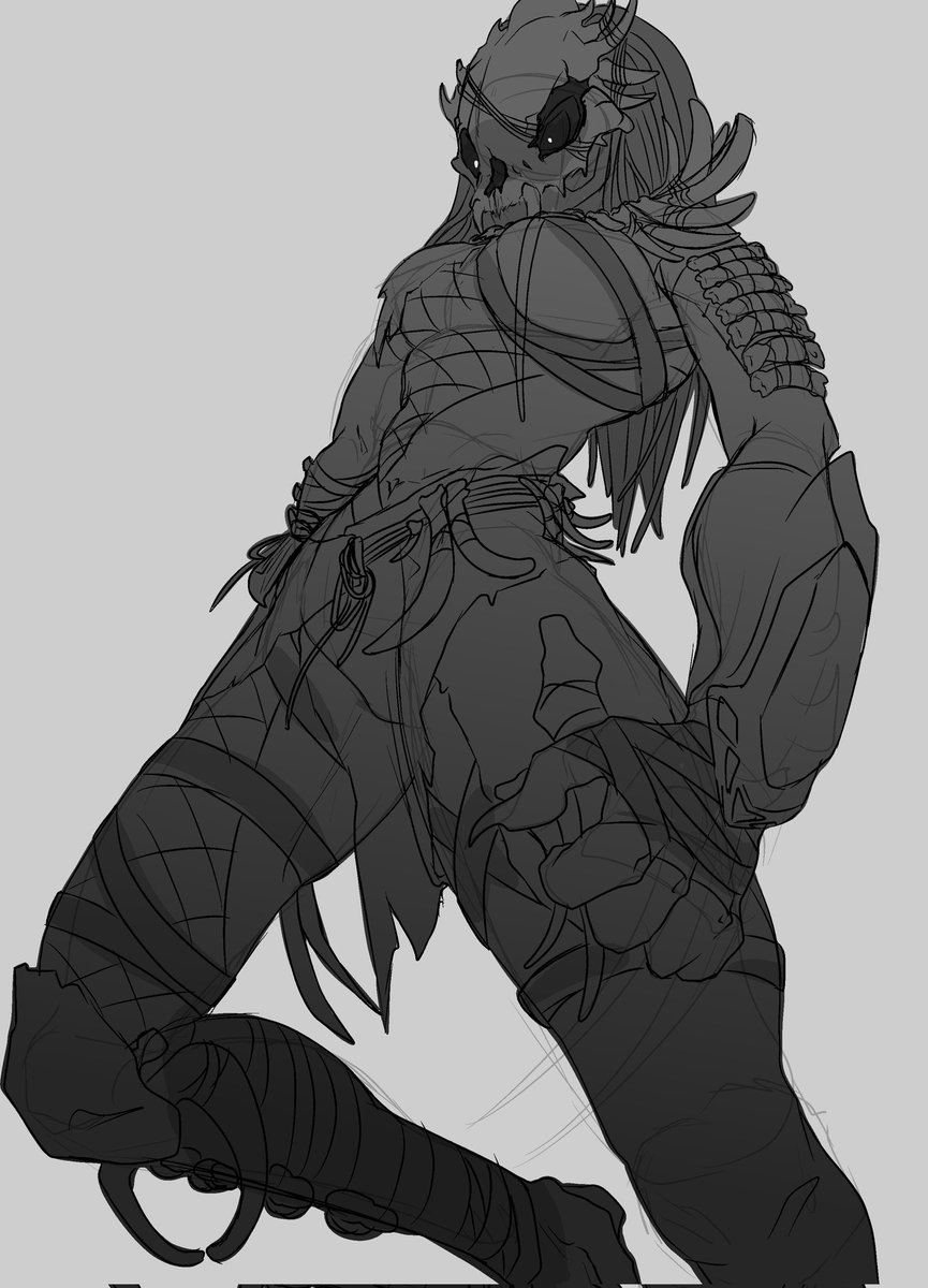 ophyriart's tweet image. Amazon predator 
#predator #yautja #wip