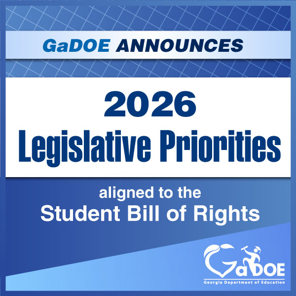 georgiadeptofed's tweet image. GaDOE announced its 2026 legislative priorities.
Highlights:
📘 $10,000 in additional educator raises over 5 years
📘 Competitive salary schedule for classified staff
📘 Expanded teacher salary schedule
📘 Restored leadership-degree compensation
More: url.gadoe.org/egnv8