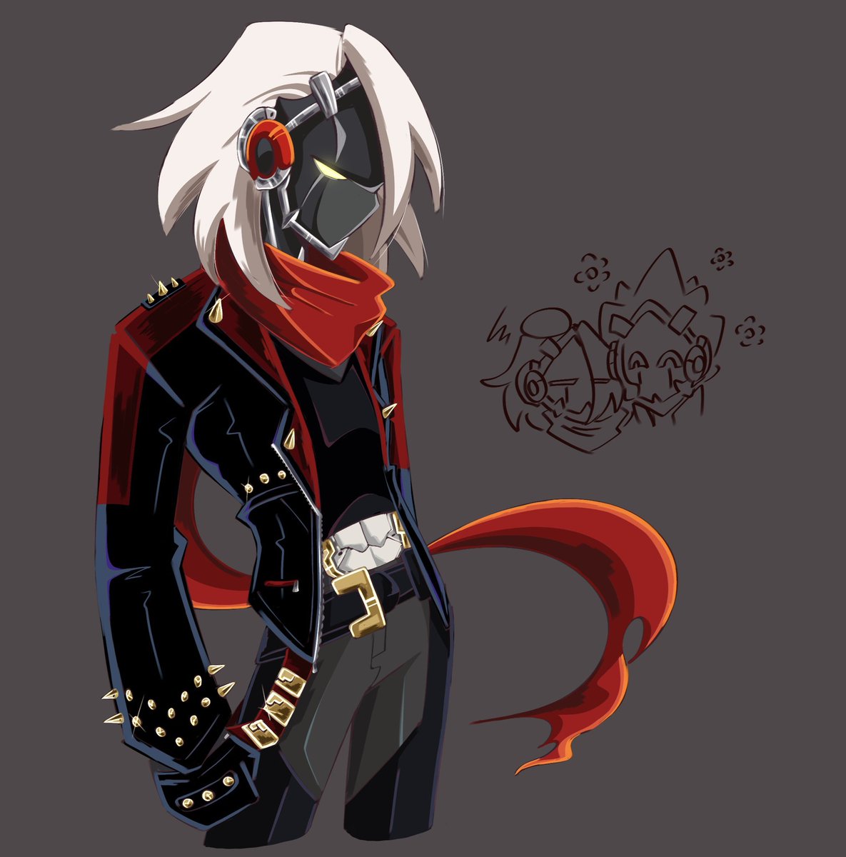 Hey! I drew the Lighter and Billy fanart and here is my Red Scarf Billy design