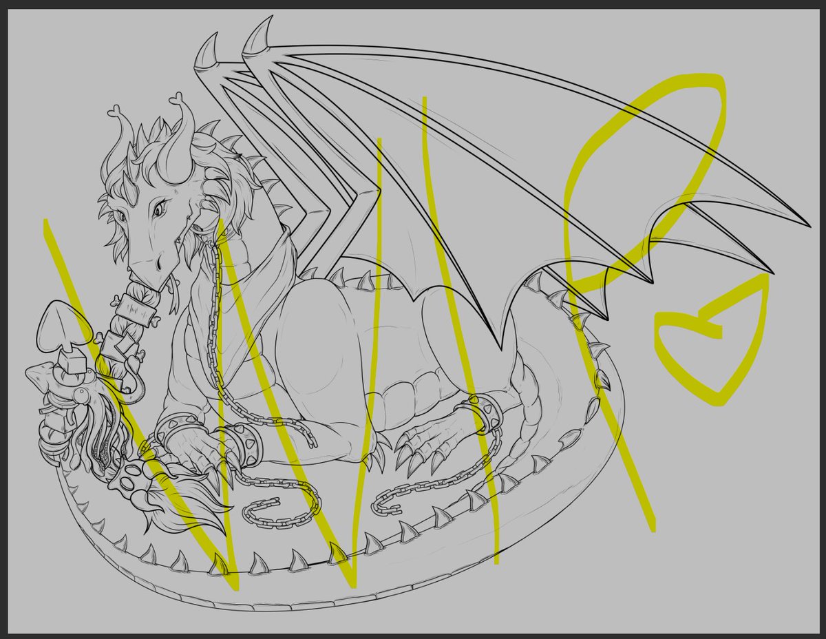 tatewolfz's tweet image. Anyone like squid-kabobs? Laccre does! 🐲😌

Fun Full-Illustration of @laccrevt using her tail as a @bsquidwrd - kabob LMAO 🦑

Thank you guys for strim, see ya soon! 🐺🌙 #VGenComm