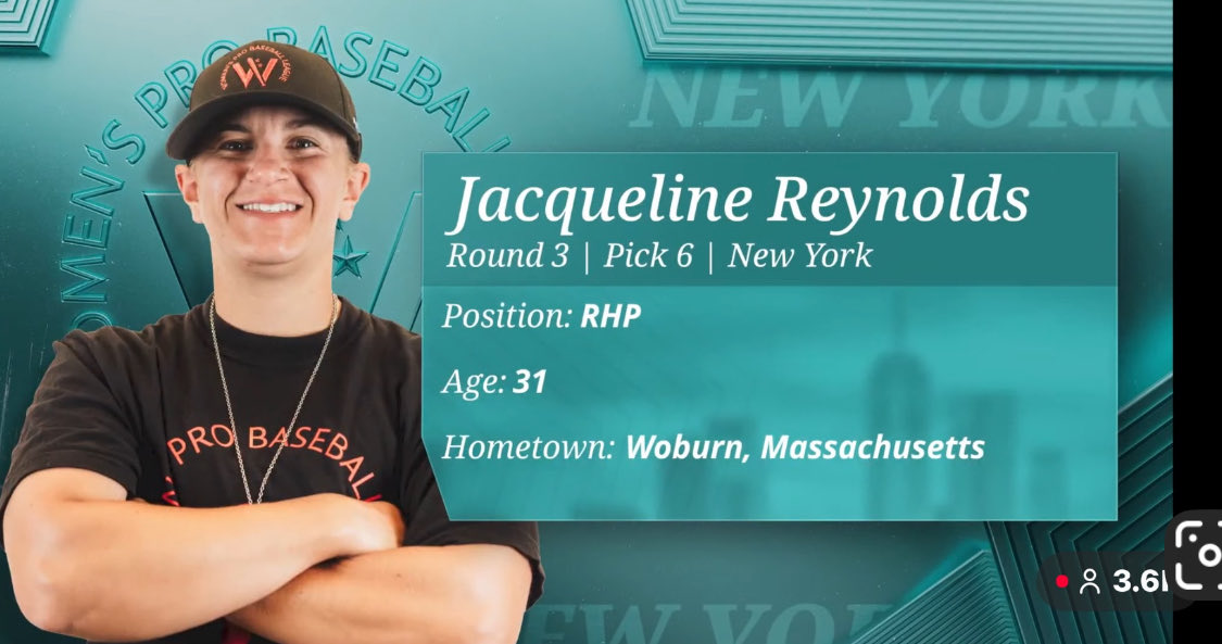 Congrats <a href="/ReynoldsWrap015/">Jacqui Reynolds</a> well deserved honor. Your <a href="/BeaconsBaseball/">Beacons Baseball</a> family is super proud of you 👊💥