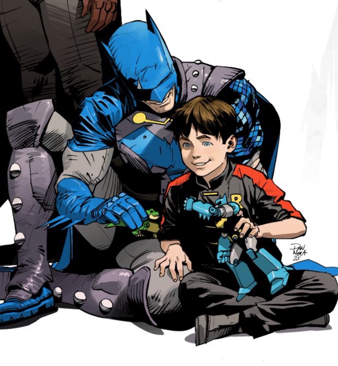 GIVE BRUCE WAYNE A BABY TO TAKE CARE OF NOW!! LOOK HOW HAPPY HE IS