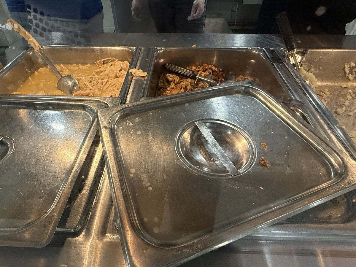 Traditional Thanksgiving lunch at Kendall Elementary today!