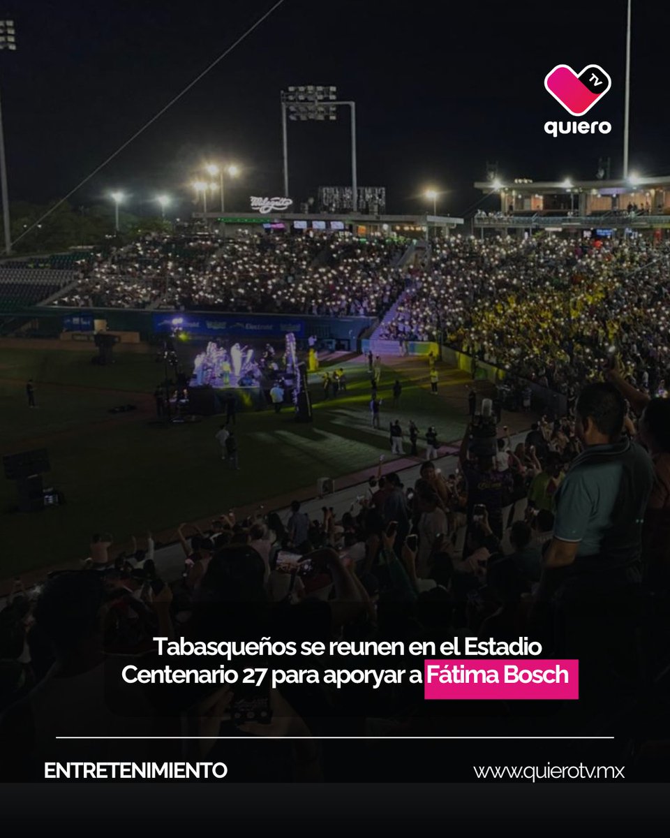 quierotv_gdl's tweet image. 🔴🇲🇽| Seguidores de #FátimaBosch se reunieron en el Estadio Centenario 27 de Febrero para apoyarla en el #MissUniverso2025 desde #Tailandia.

📹: @El_Universal_Mx