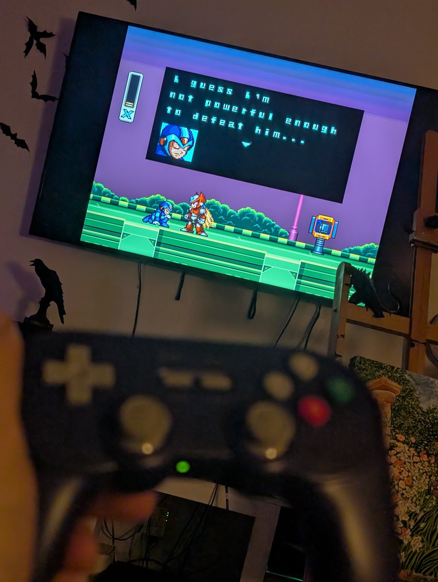 My wife got me a new controller so I could get the proper feel of a retro controller for playing Mega Man X

It's only the greatest game ever made