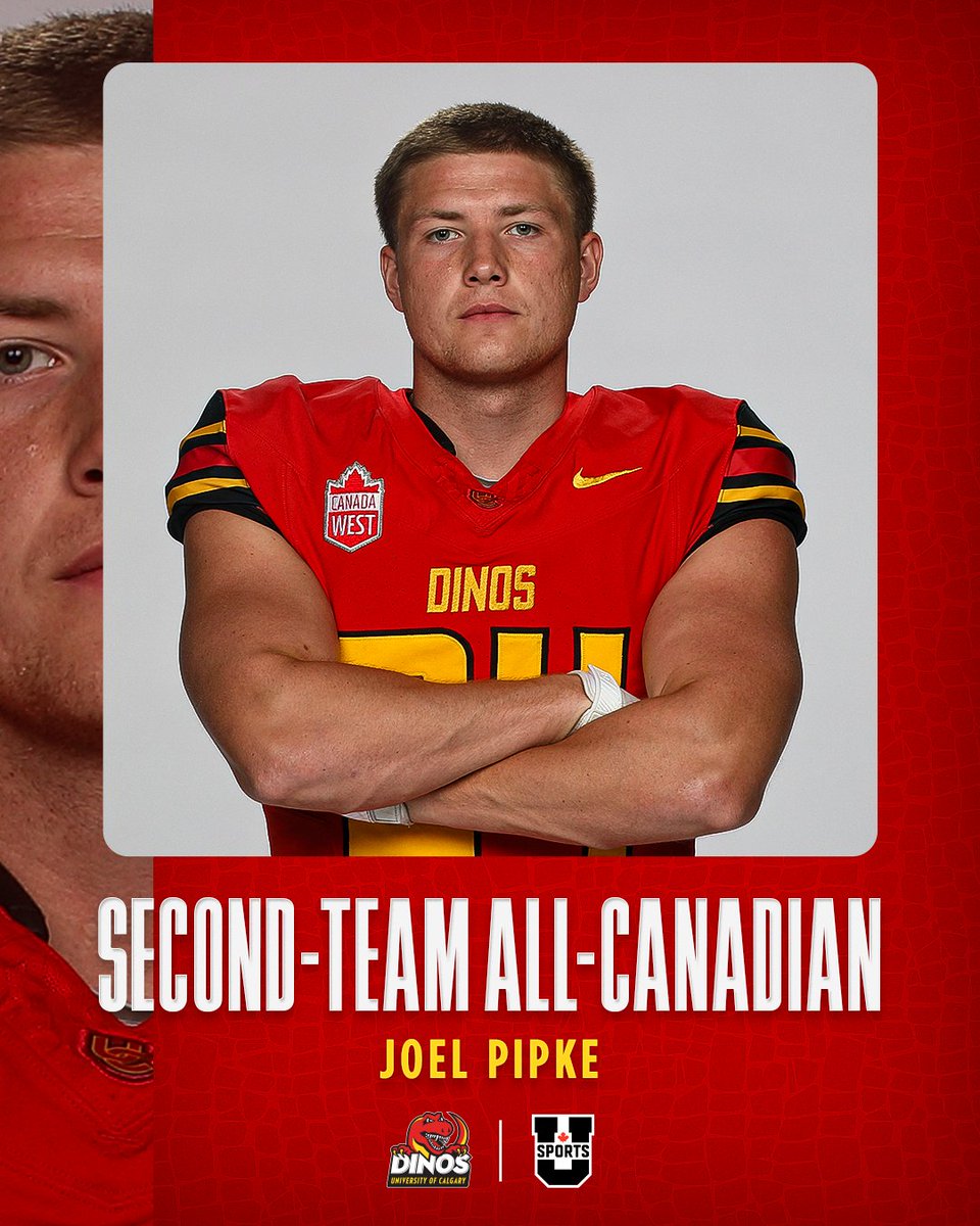 Dinos_Football's tweet photo. 🇨🇦 𝑨𝑳𝑳 𝑪𝑨𝑵𝑨𝑫𝑰𝑨𝑵 🇨🇦 

Congratulations to Evan Smith &amp; Joel Pipke for being named @USPORTSca Second-Team All-Canadians!

#GoDinos https://t.co/mImlqiLHtG