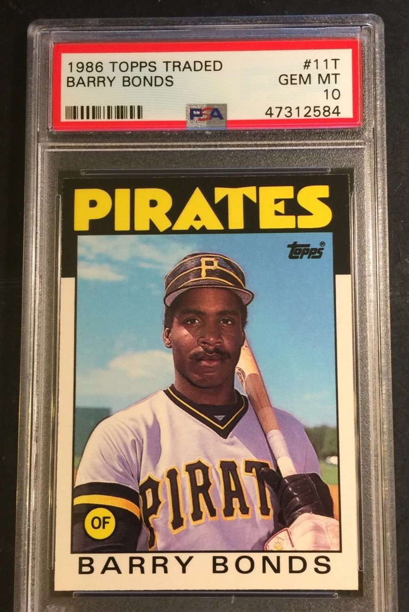 ISO Barry Bonds Topps Traded rookie. PSA 10. DM if available.