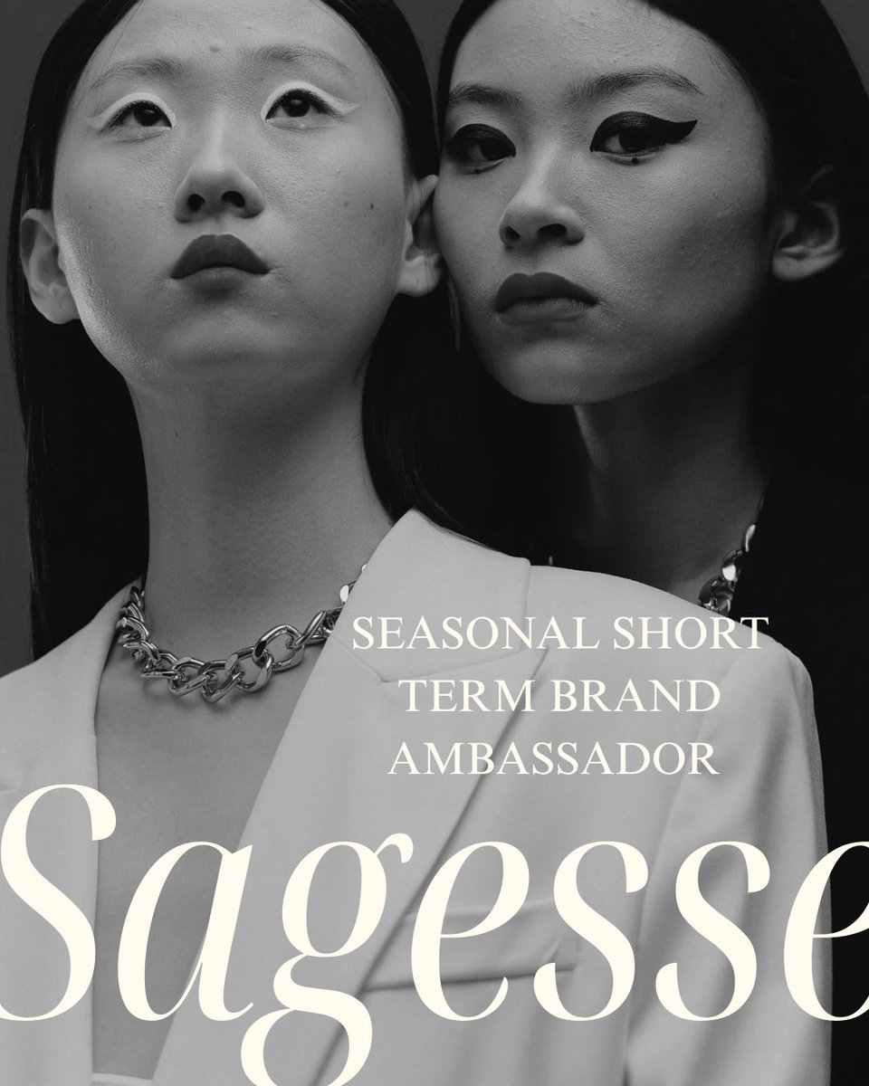 sagesseconcept's tweet image. ㅤ
ㅤ
ANNOUNCEMENT — SAGESSE SEASONAL SHORT-TERM BRAND AMBASSADOR
ㅤ 
ㅤ