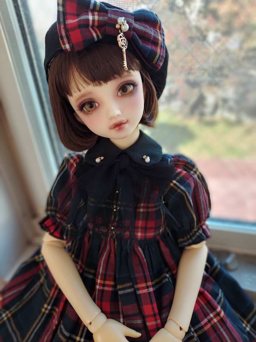 憧れのSDサキちゃんをお迎えしました。
あぁ、美人さんだ😍😍😍
INUZOU家での名前は「咲（さき）」です。
仲良くしようね、咲ちゃん💕

#SDサキ
#ハチドリの森
#ドールオーナーさんと繋がりたい