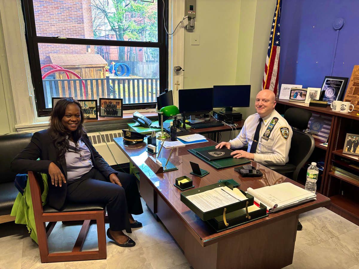 NYPD70Pct's tweet photo. This past week, @AMBichotte met with Deputy Inspector Wernersbach to talk about public safety and ways to strengthen our partnership as we work together to support our community. https://t.co/WyFDqEzJlZ