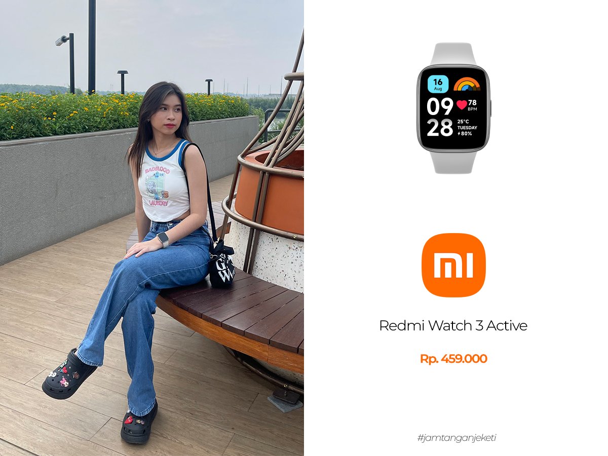 jamtanganjeketi's tweet photo. Olla wear a Redmi Watch 3 Active
Simple, looks nice and has features that match the price
#jamtanganjeketi #cmiiw https://t.co/aiA0xhiJed