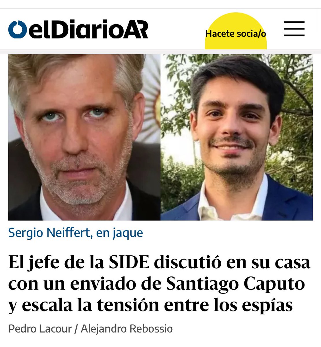En apenas cuatro días desde la redacción de <a href="/elDiarioAR/">elDiarioAR</a> salieron tres noticias de fuerte impacto politico-mediático y con derivaciones concretas 
Va hilo 🧵