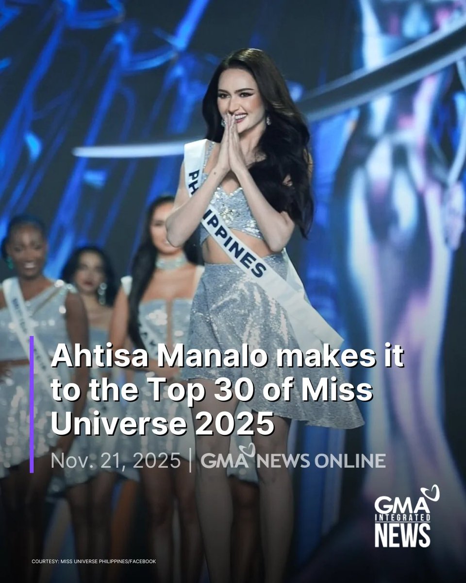 StreamFab_TV's tweet photo. Ahtisa Manalo makes it to the Top 30 of Miss Universe 2025 #MissUniverse #StreamFab https://t.co/HM00Ut8wgX