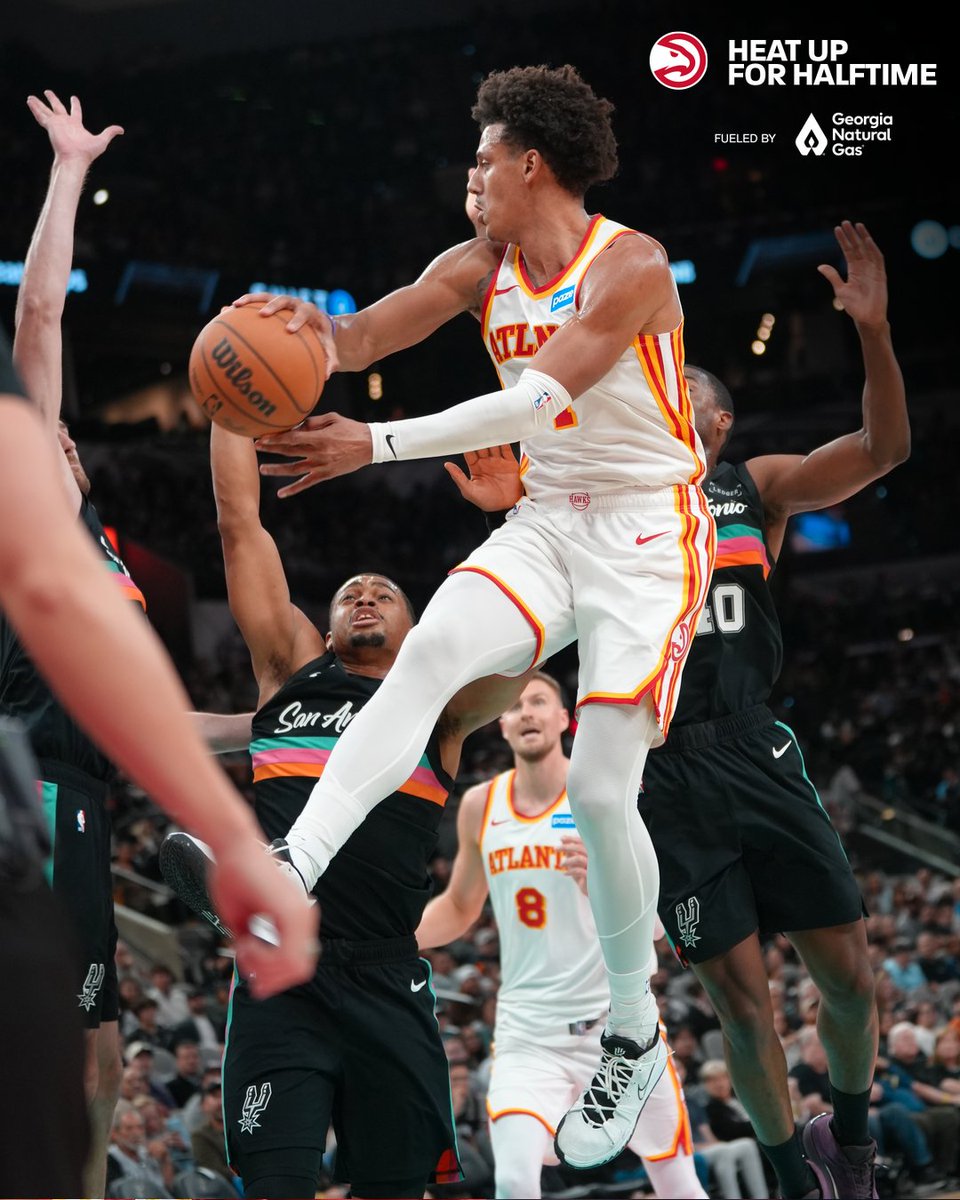 15/5/5 in the first half...just Jalen things. 