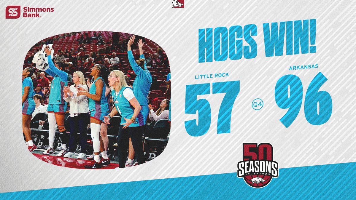 RazorbackWBB's tweet photo. Hellooooo win column 👋 https://t.co/6xptFTI59I