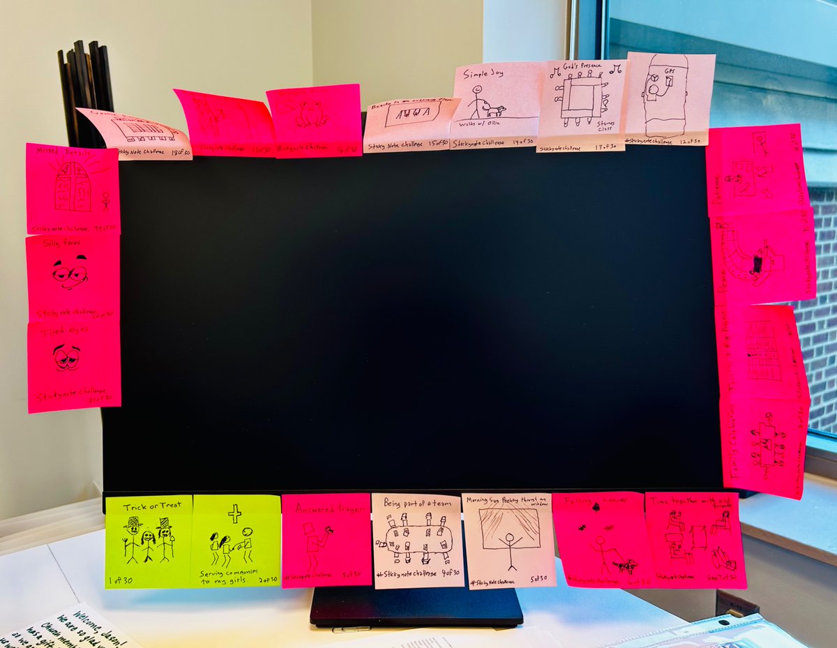 Week 3 of the Sticky Note Challenge! 

I’m gonna need more monitors 😀