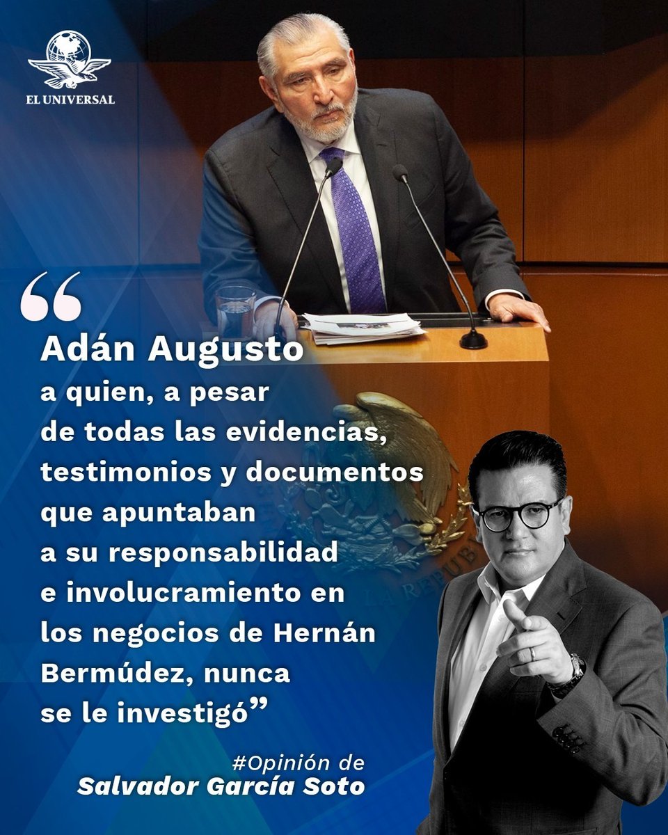 El_Universal_Mx's tweet image. A este Adán no pudieron sacarlo del Paraíso | #OpiniónPlus de @SGarciaSoto ✍️

&quot;En este país donde un escándalo de corrupción tapa a otro y donde una tragedia mayor opaca el dolor de otras víctimas que se quedan en el olvido, la indignación, el coraje y la capacidad de asombro,…
