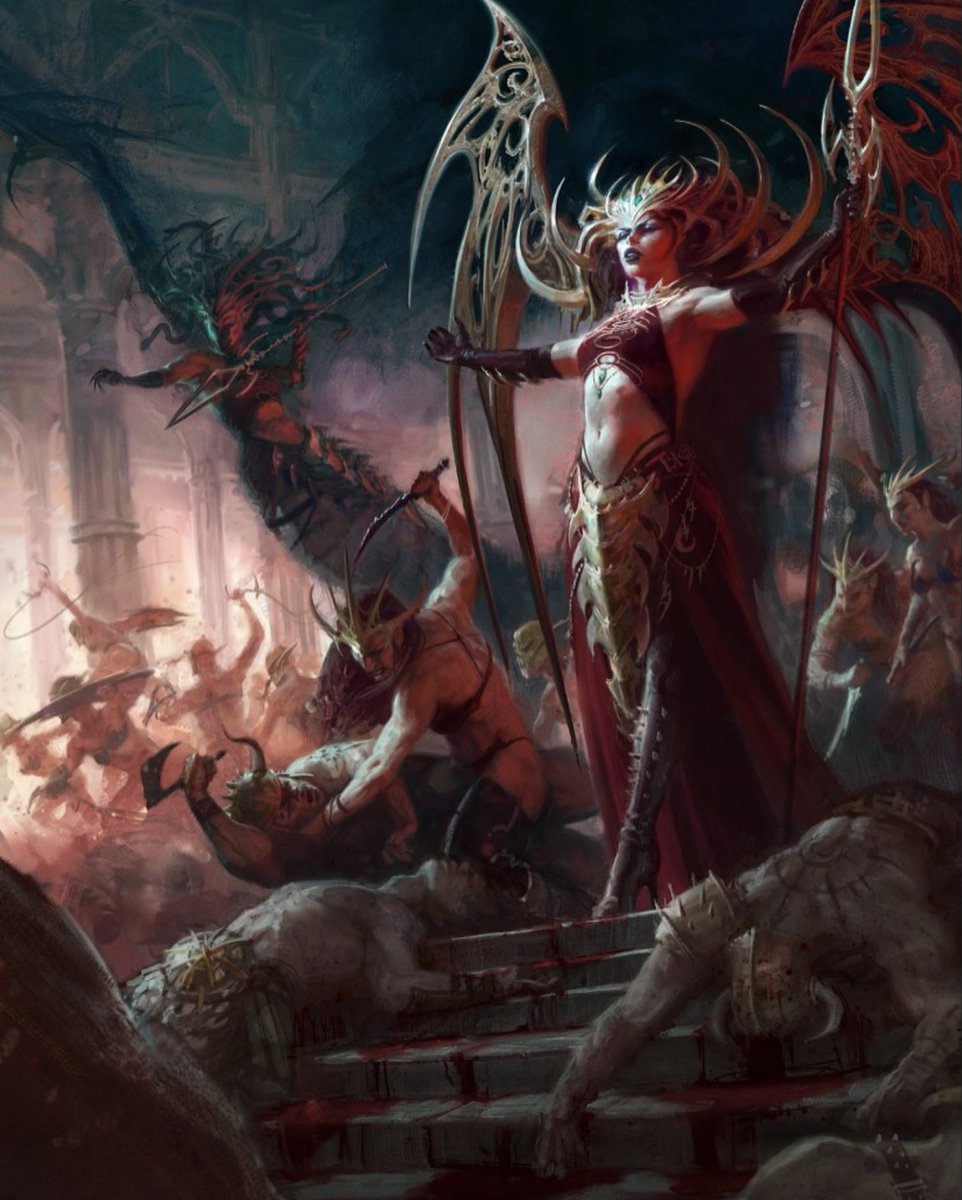 Daughters of Khaine Battletome cover by Thomas Elliott
#GamesWorkshop