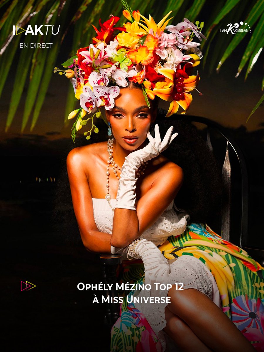 IAmKaribbean's tweet photo. Top 12 pour Ophély Mézino, Miss Universe Guadeloupe ! https://t.co/VxyxmZaxgo