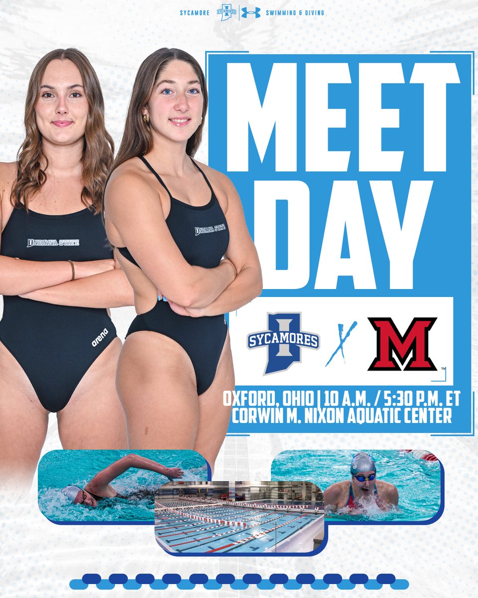 #MeetDay

🆚 Miami Invite
🏟️ Corwin M. Nixon Aquatic Center
⏱️ 10 a.m. / 5:30 p.m. ET
📍 Oxford, Ohio

#MarchOn