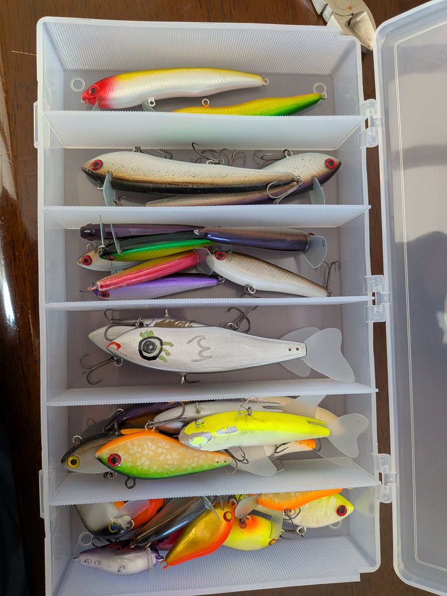 告知💡

11月23日、多々良沼で行われる
ヘドバンフェス＆鳥の市
にて、くろすルアー試投会を便乗させていただきます。
一応、ラインナップはこんな感じです。
ヘンテコなルアーばかりですが…
ご興味を持たれた方、気軽に声かけてみてください〜
宜しくお願いします🙇‍♂