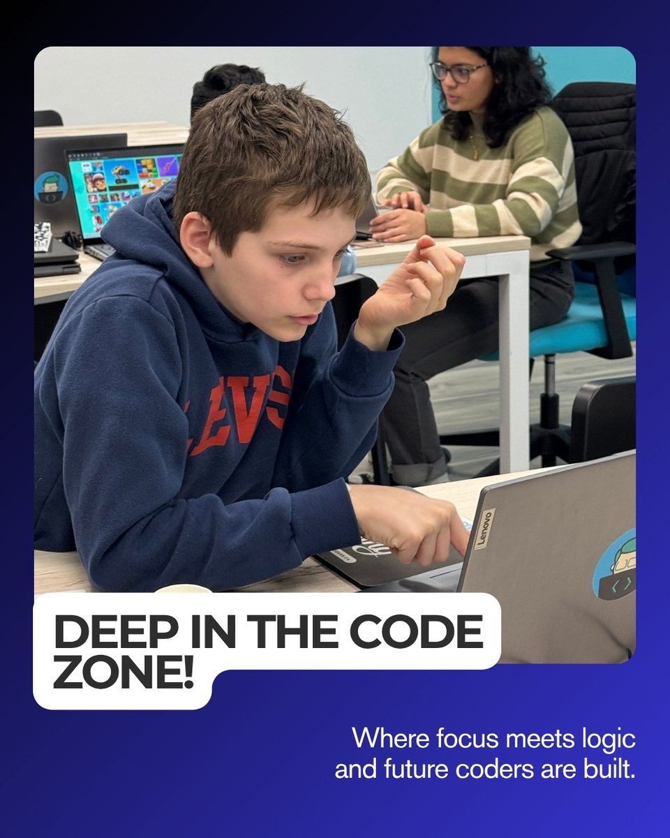 ultimatecoders's tweet image. There’s something powerful about seeing your child so immersed in creating.
Coding teaches them how to think clearly, stay patient, and push through challenges.
#STEMKids #ProblemSolvers #UltimateCoders