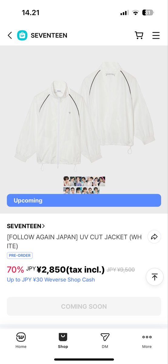 #Cwtb UV Jacketnya dr Follow again.  Tawarin dong, terutama yg co dari BF ya, GO nya td ga dapet 😢
