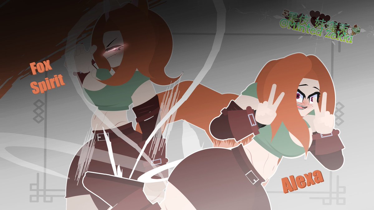 Just finished remaking one of my oc’s Alexa and her Fox Spirit (Non Dbz) 
I hope ya like it :)
