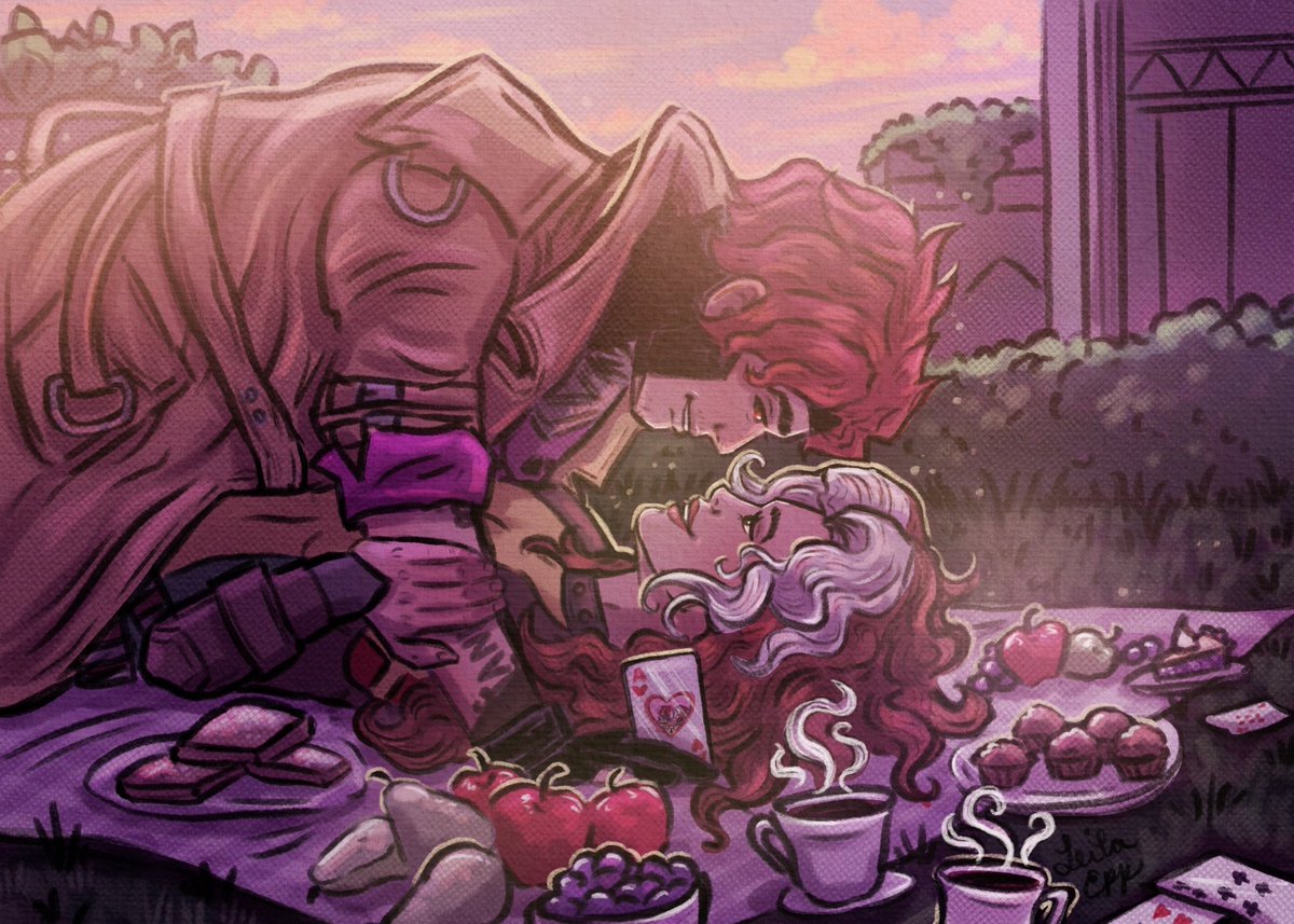 rogueemberlight's tweet image. You can&apos;t tell me their picnic date ended any other way. 

#MarvelRivals #Romy