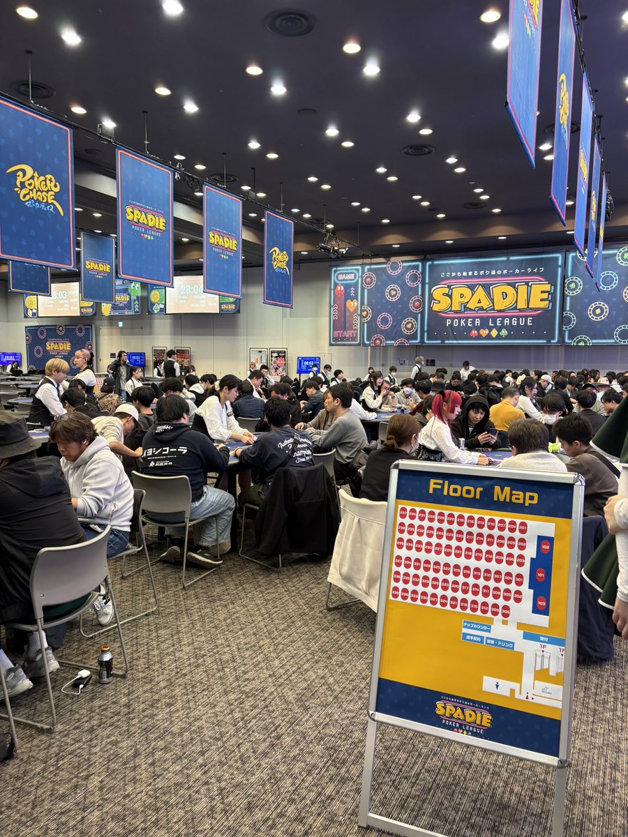 kami76shinsekai's tweet image. おぱようございます
2日目inした
睡眠時間ごみでした
がんばります！
#SPADE
#ここから始まるぼくたちのポーカーライフ