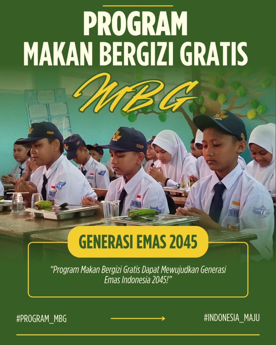 bhinneka_news's tweet image. Kebiasaan hidup sehat dimulai dari sekolah, dan program ini jadi langkah penting menanamkan pola makan bergizi sejak dini #MBG #LanjutkanMBG #ProgramPrioritas #ProgramPresiden