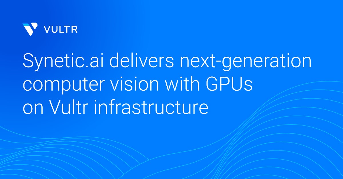 Vultr's tweet image. @syneticai is transforming computer vision with physics-accurate simulations 🤖. Using Vultr Bare Metal GPUs, they scale #AItraining across defense, robotics, agriculture, and manufacturing – faster, cheaper, and more reliably. 

Read the case study: discover.vultr.com/synetic-case-s…