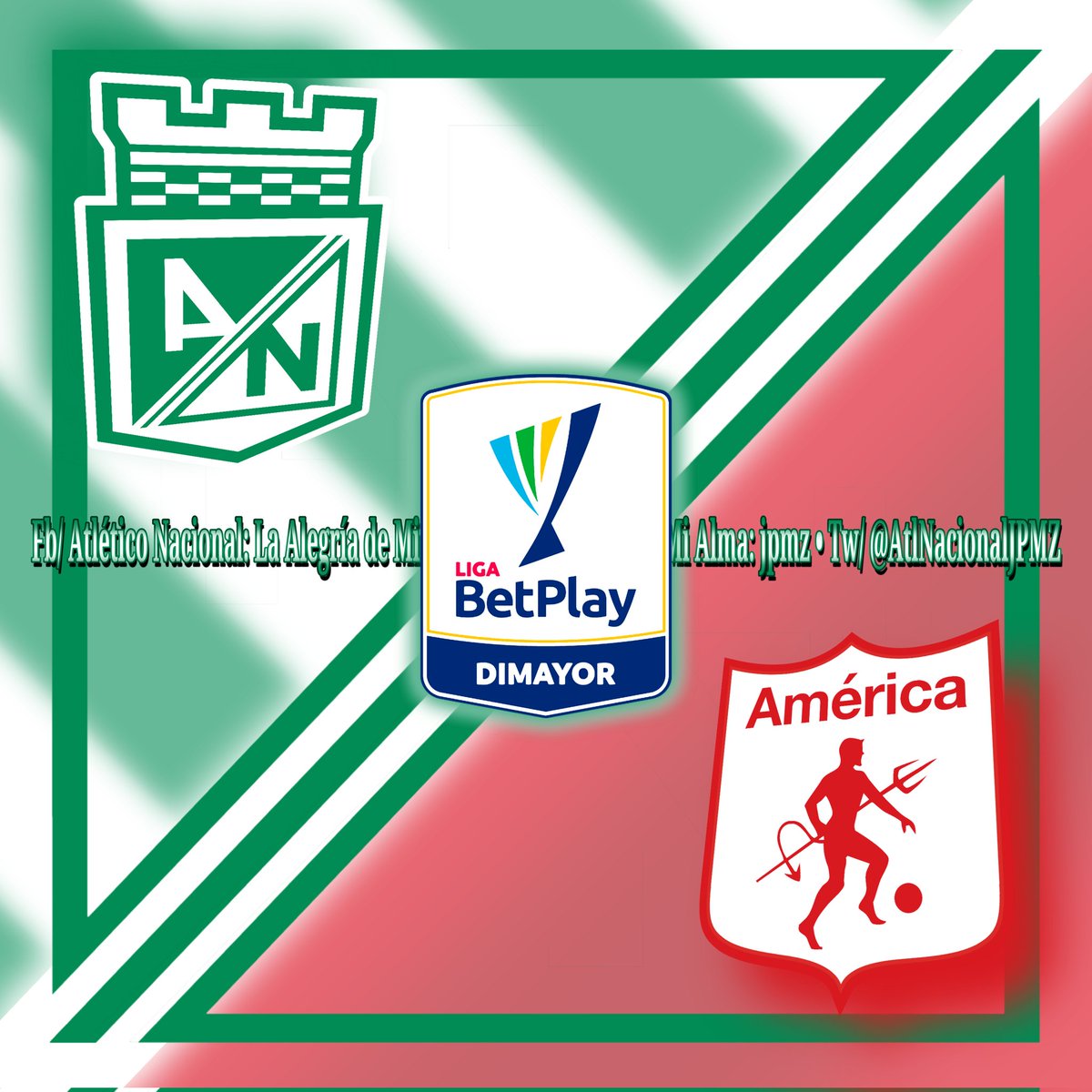 AtlNacionalJPMZ's tweet image. 🏆 #LigaBetPlayDimayor II #FPC Liga 2025
📂 Cuadrangulares Grupo A - 📆 Fecha 1
🇳🇬💚CLUB ATLÉTICO NACIONAL💚🇳🇬 1-0 🔴América🔴

#ElVerdeEsSuHinchada #NacionalEsSuHinchada #VamosTodosJuntos #TenemosLa18 #VamosPorLa19 #DaleVerde #DaleNacional #LigaBetPlay #ElVERDEdeMiVida