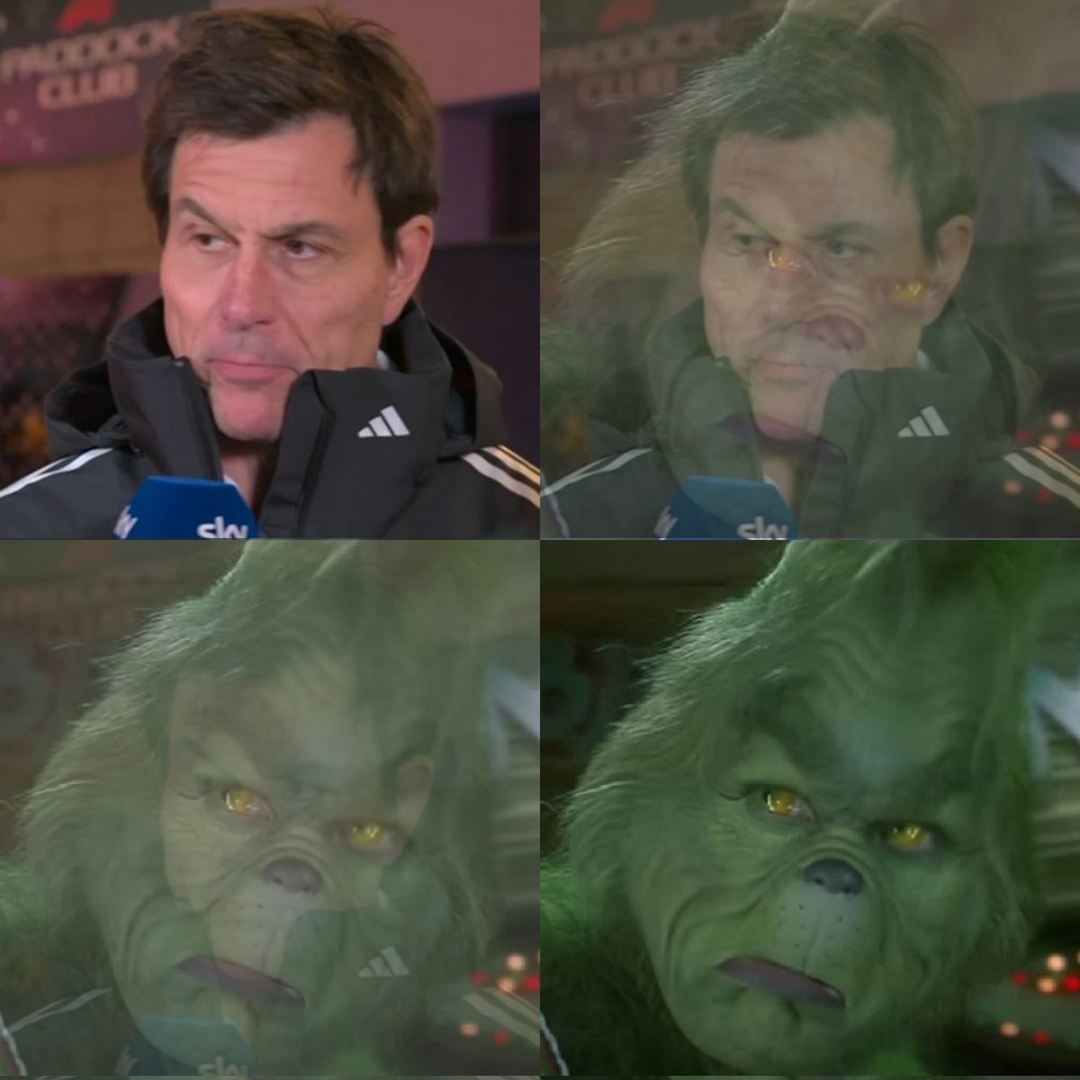 sabes q la navidad esta cerca cuando el grinch se pone así