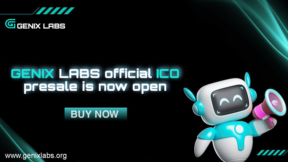 GenixLabs_'s tweet image. 📣GENIX LABS Official ICO Presale is NOW LIVE!
AI-powered innovation is here — secure your spot early before it’s gone!
💠 Visit: genixlabs.org
👉 BUY NOW &amp;amp; don’t miss the future!

Claim your free 50,000 $GENX
Drop your $SOL address
Follow + retweet📌
#GenixLabs #ICO…