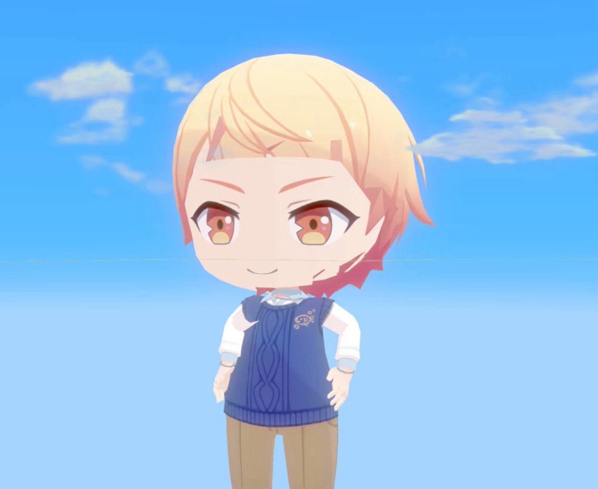 oddball__2's tweet photo. tsukasa-kun mentioned that his hair was growing a little too long, so i took it upon myself to style him a fashionable haircut 😊 https://t.co/scYnmwWPN0