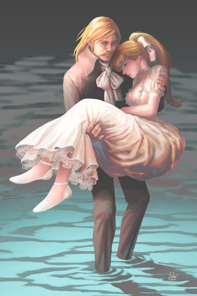 The young lord and lady in the rising waters.
-
*I'm available for commission.